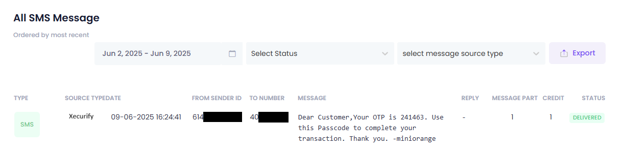 SMS Gateway Configuration